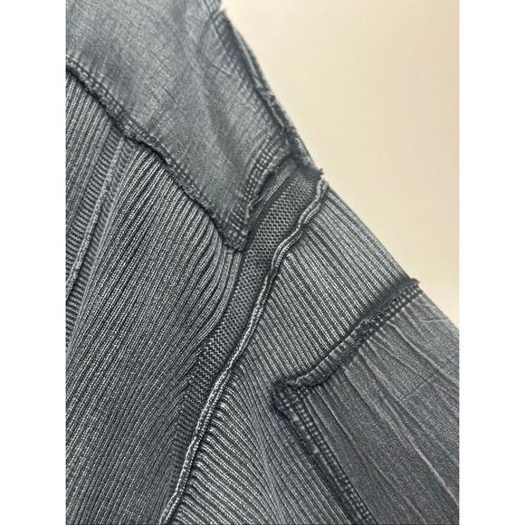 NWOT Free People We The Free Worn Thru Washed Black Long Sleeve Sweatshirt XS - Picture 4 of 11